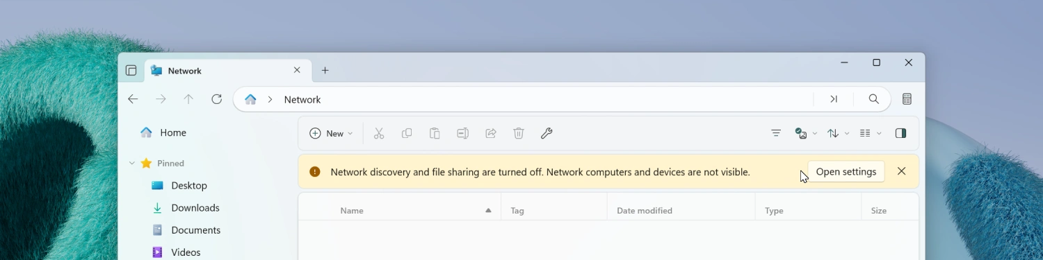 Network Discovery banner